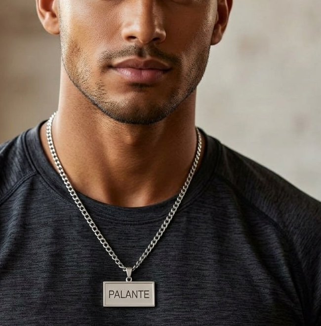 Pa'lante waterproof men's Puerto Rico 20" necklace : stainless steel silver Puerto Rican chain
