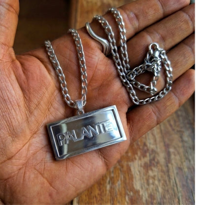 Pa'lante waterproof men's Puerto Rico 20" necklace : stainless steel silver Puerto Rican chain