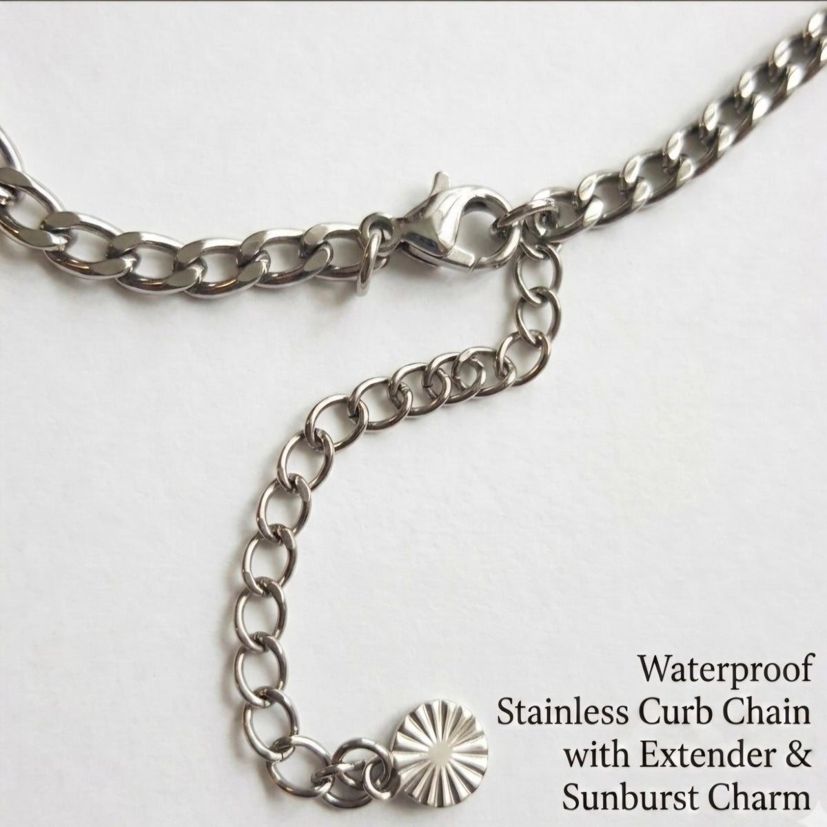 Pa'lante waterproof men's Puerto Rico 20" necklace : stainless steel silver Puerto Rican chain