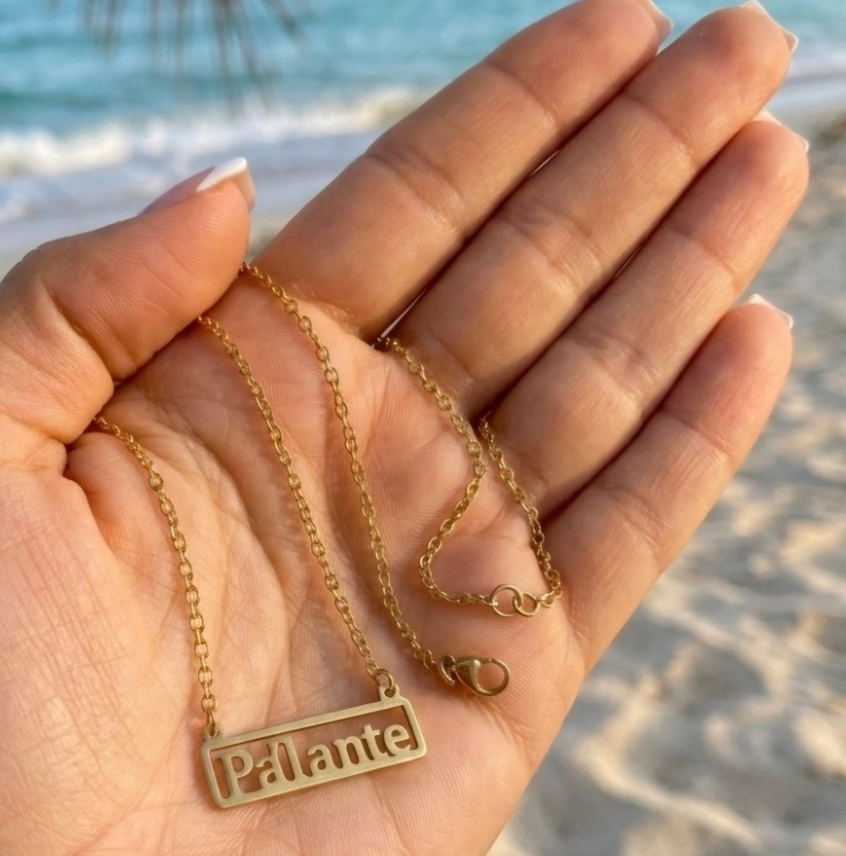 PA'LANTE woman's necklace waterproof stainless steel boricua chain jewelry
