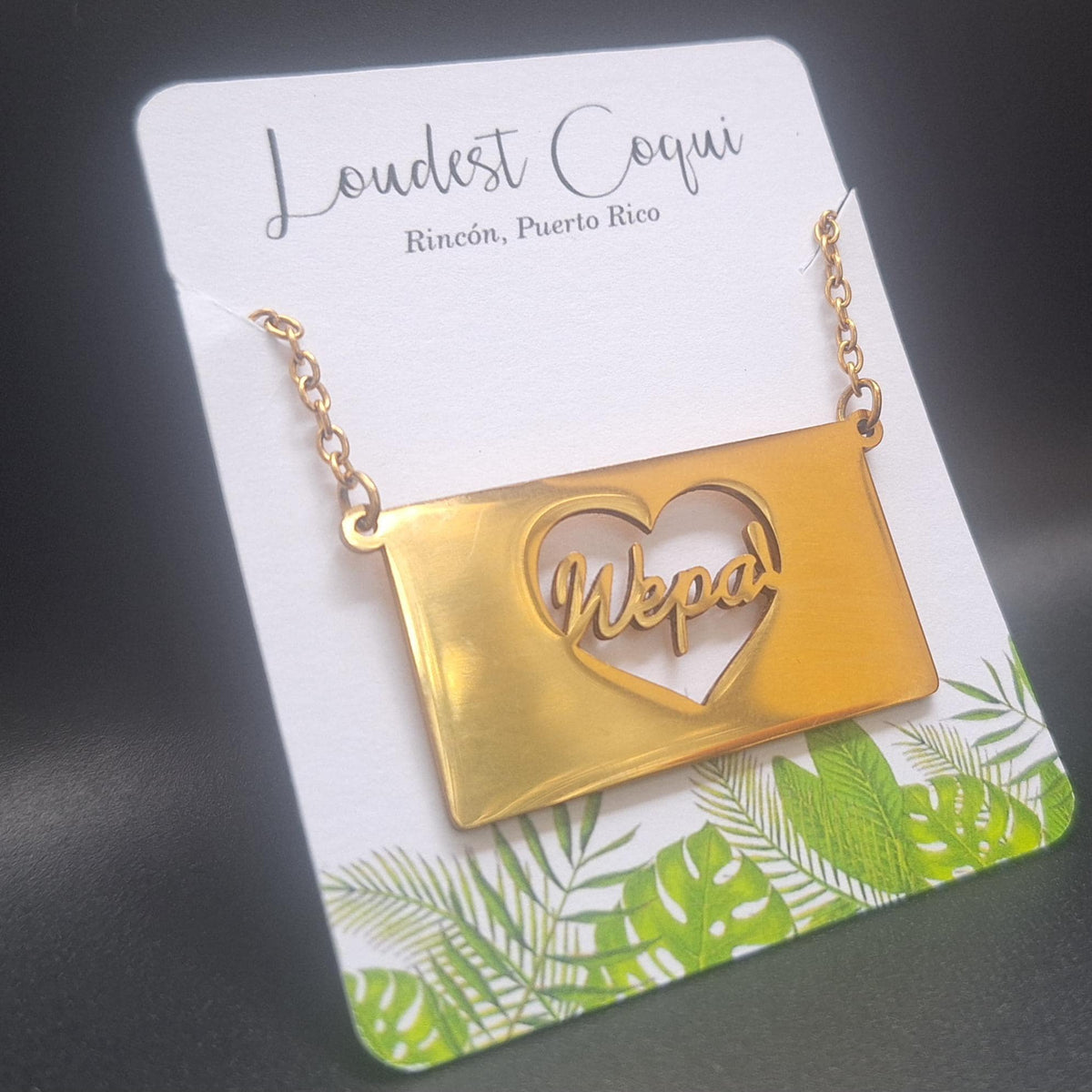 Wepa waterproof choker : Boricua jewelry
