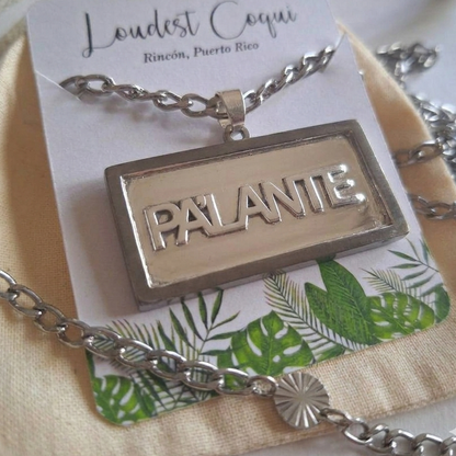 Pa'lante waterproof men's Puerto Rico 20" necklace : stainless steel silver Puerto Rican chain