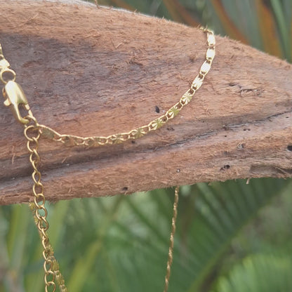 Unisex waterproof Puerto Rico Machete handmade stainless steel flag gold charm necklace