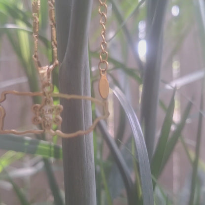 Taino Sun necklace : handmade gold unisex Puerto Rico chain